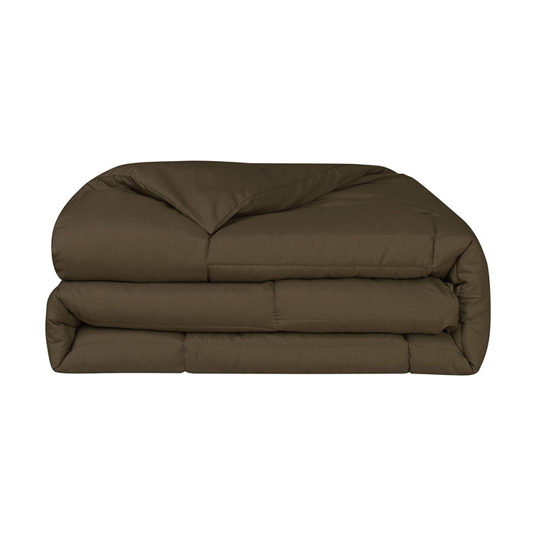 Twin Chocolate Down Alternative Microfiber Comforter