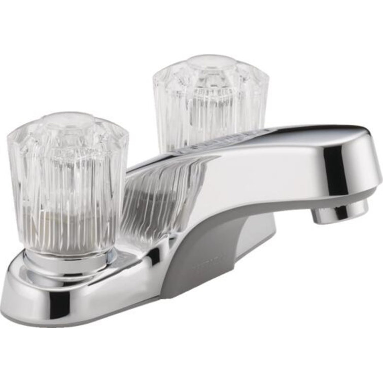 Core Collection Chrome 2-Handle Deck-Mount Bathroom Faucet