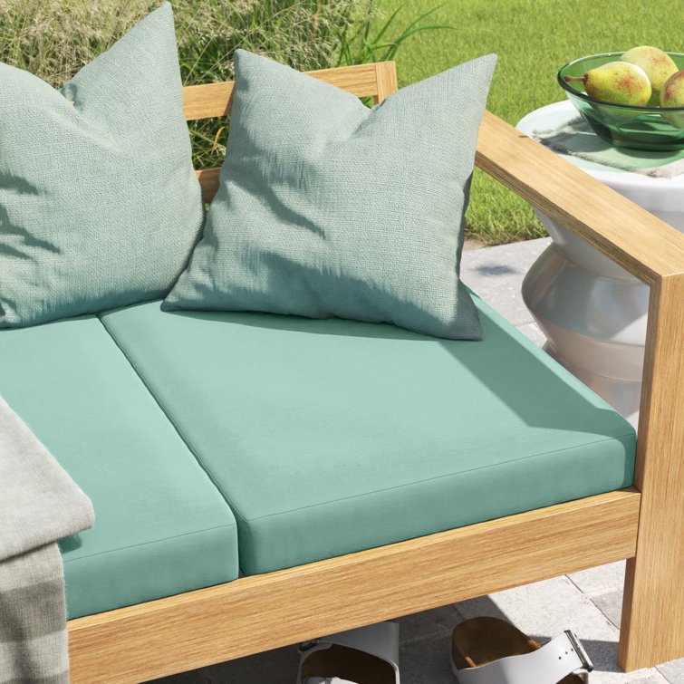Pool Blue Polyester Adirondack Chair Cushion