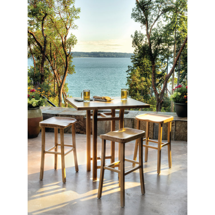 Caramelized Bamboo Saddle Style Counter Stool