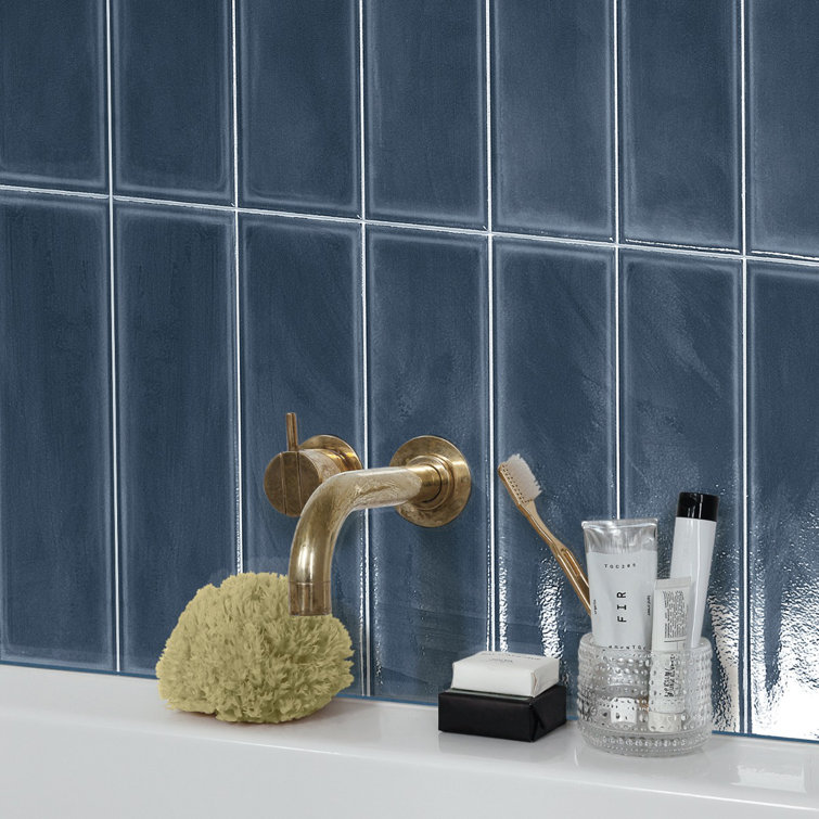 Stacy Garcia Denim Polished Porcelain Rectangular Wall Tile