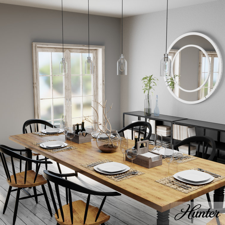 Lochemeade Mini Pendant Light with Clear Seeded Glass & Brushed Nickel