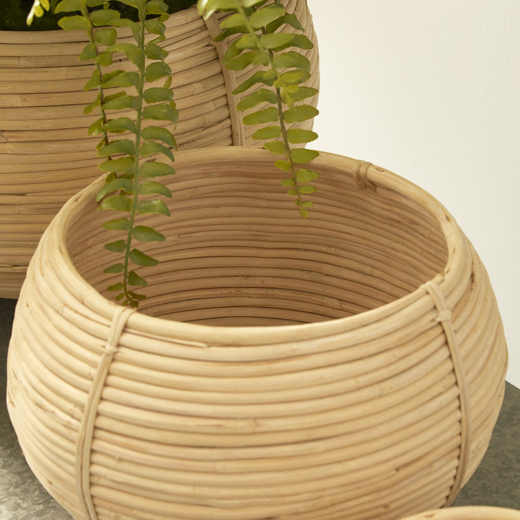 Round Natural Seagrass Storage Basket Set