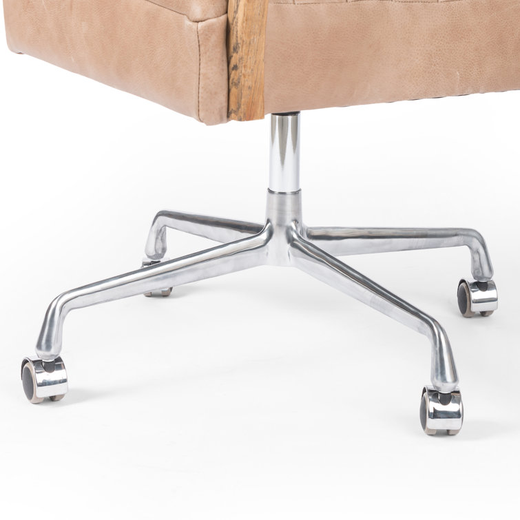 Palermo Light Brown Top-Grain Leather Swivel Executive Chair