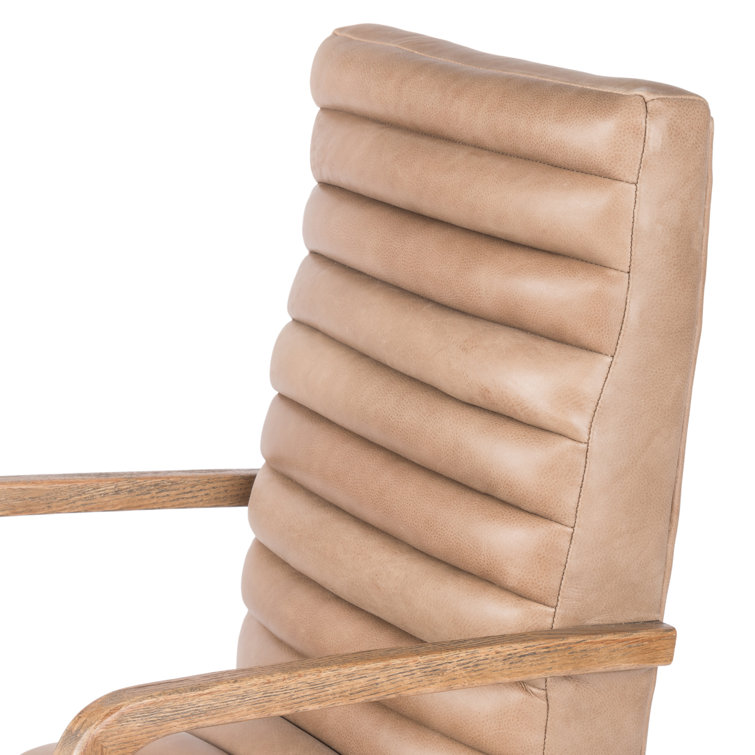 Palermo Light Brown Top-Grain Leather Swivel Executive Chair