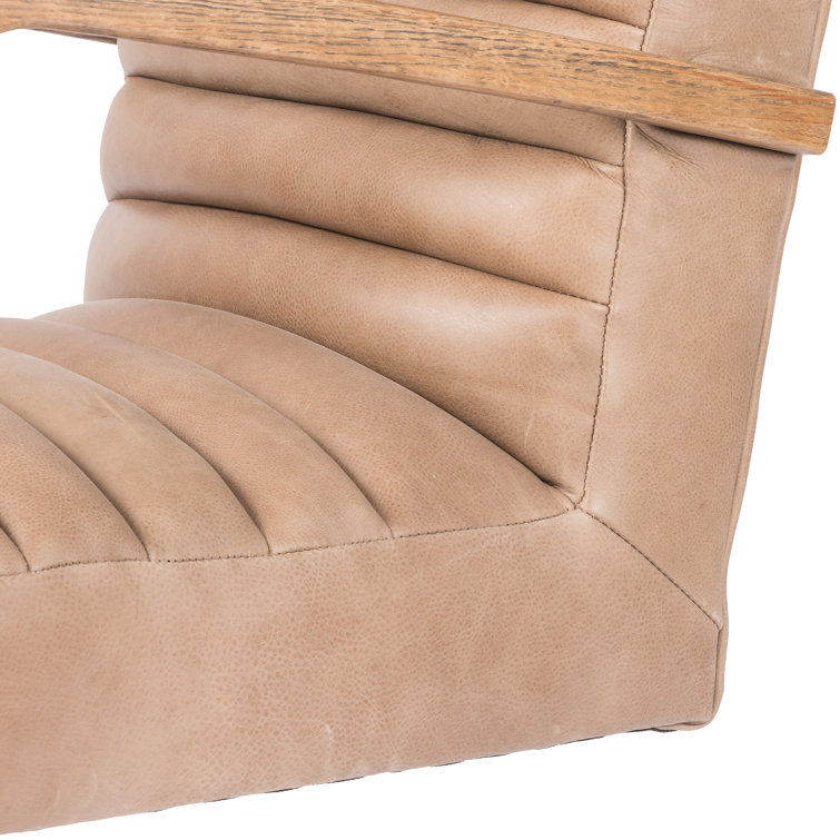 Palermo Light Brown Top-Grain Leather Swivel Executive Chair