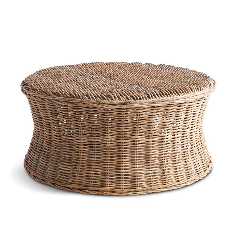Normandy Round Natural Rattan Coffee Table