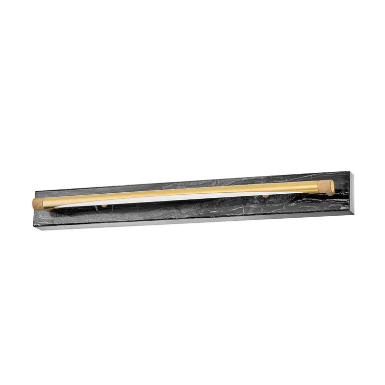 Aged Brass Cylinder Plug-In Electric Wall Sconce
