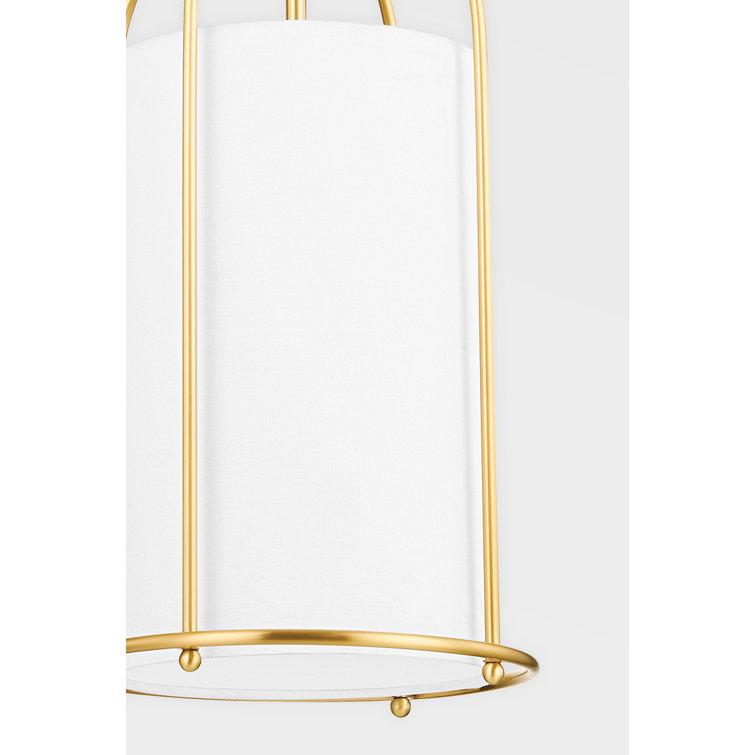 Orlando Aged Brass 1-Light Indoor/Outdoor Drum Pendant