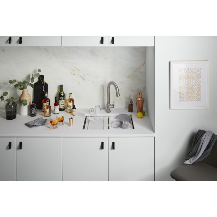 Prolific 23" Stainless Steel Under-Mount Single Bowl Kitchen Sink with Accessories