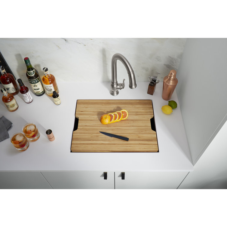 Prolific 23" Stainless Steel Under-Mount Single Bowl Kitchen Sink with Accessories