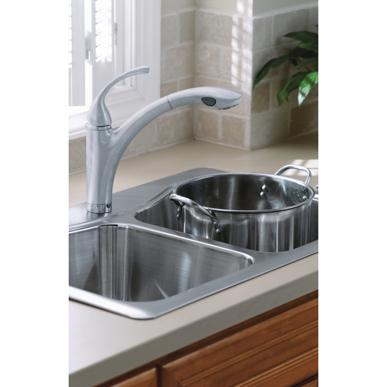 Stainless Steel Double Bowl Drop-In Kitchen Sink
