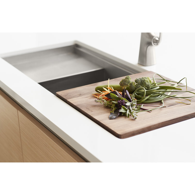 Stages 45-Inch Stainless Steel Undermount Workstation Sink