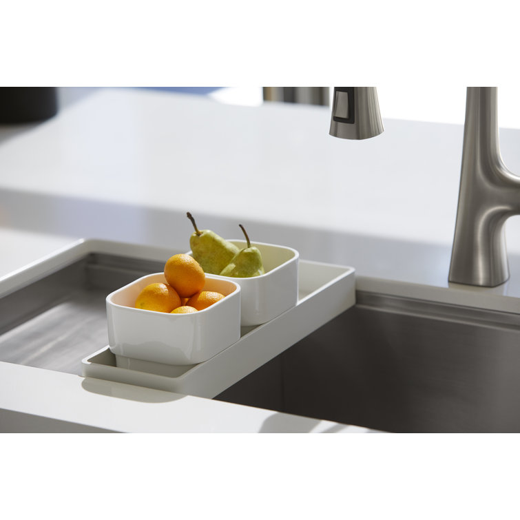 Stages 45-Inch Stainless Steel Undermount Workstation Sink