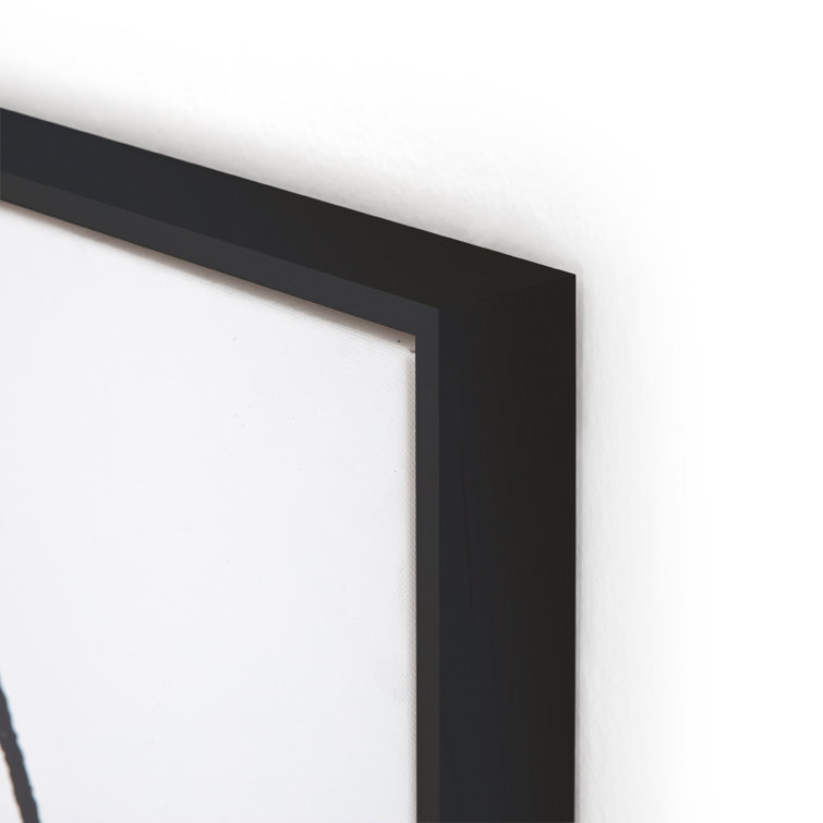 Black Framed Abstract Canvas Print 40" x 30"