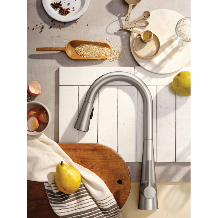 Stainless Steel Touchless Pull-Down Kitchen Faucet with Spray