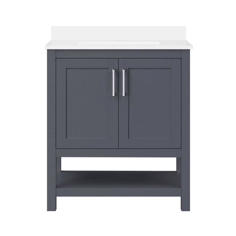 Vegas Dark Charcoal 30" Freestanding Bathroom Vanity with Sink