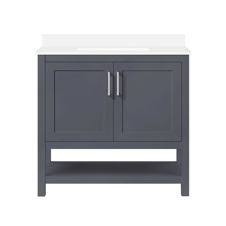 Vegas Dark Charcoal 36" Freestanding Bathroom Vanity with Sink