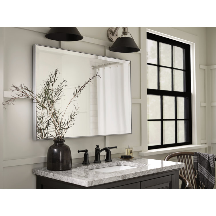 Modern Matte Black Metal Widespread Bathroom Faucet with ADA Compliance