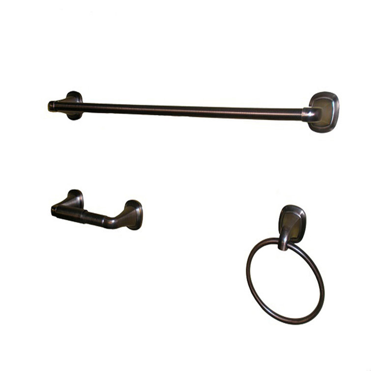 Belding Oil-Rubbed Bronze 3-Piece Bathroom Hardware Set