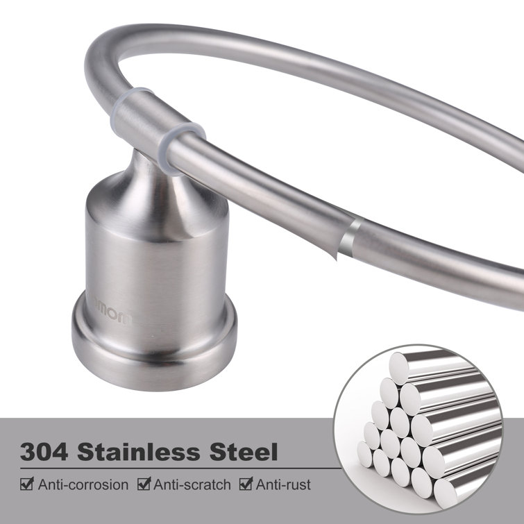 Brushed Nickel 3-Piece Bathroom Hardware Set with Stainless Steel