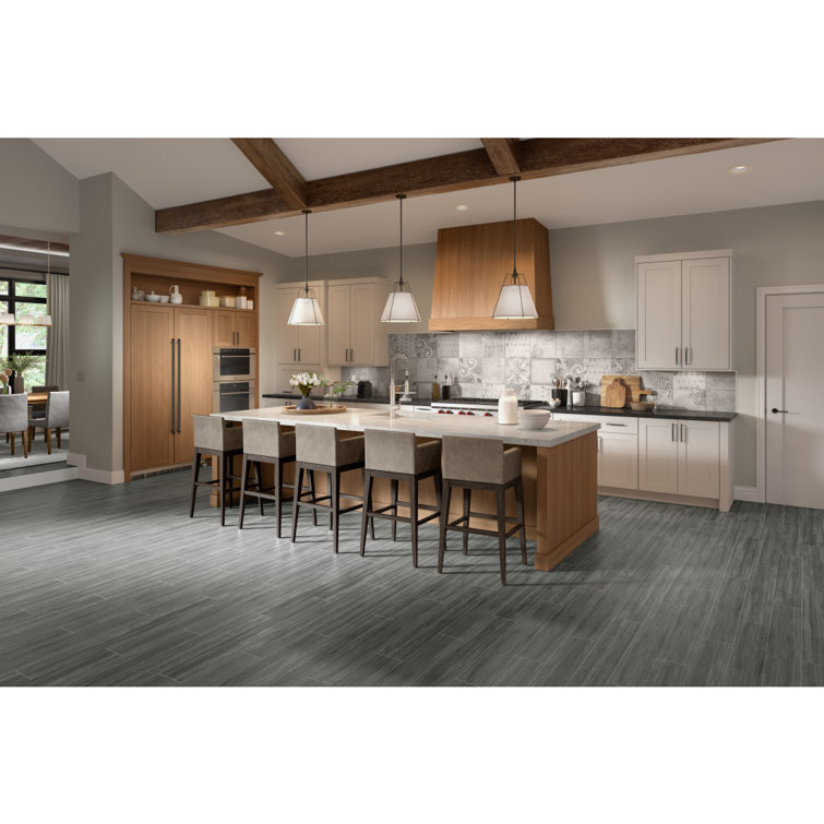 Gray Matte Porcelain Square Wall and Floor Tile