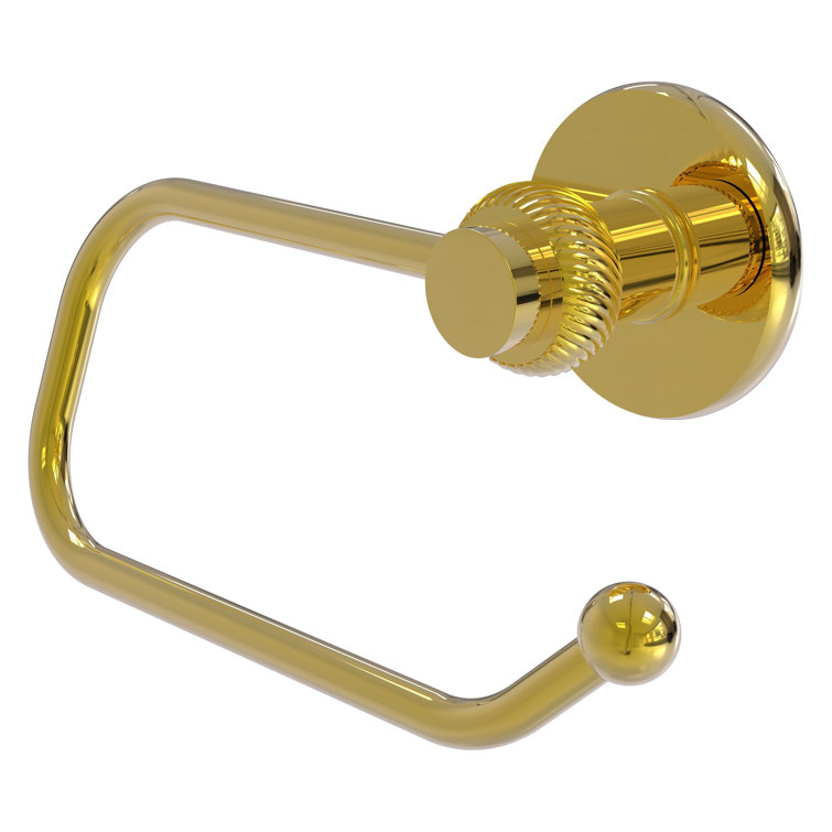 Polished Brass Wall Mounted Toilet Paper Holder