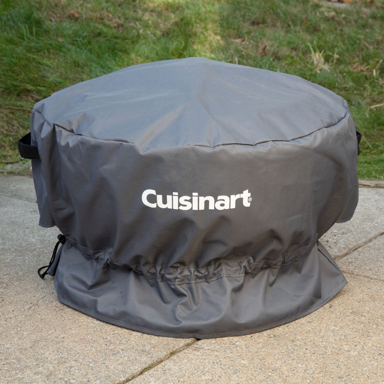 Cuisinart Black Polyester Cleanburn Fire Pit Cover with Drawstring