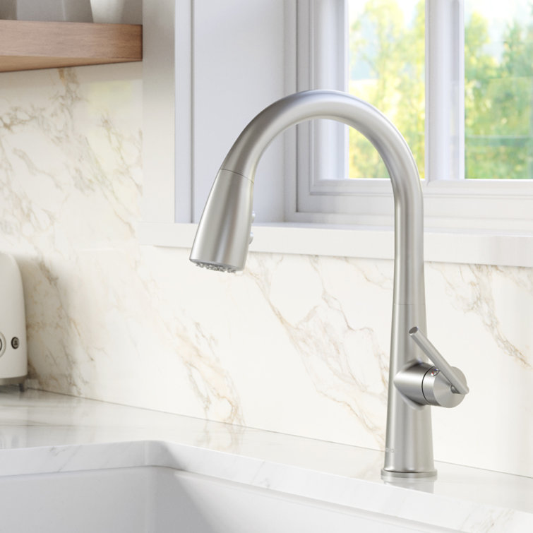 Stainless Steel Single Handle Pull Down Sprayer Kitchen Faucet