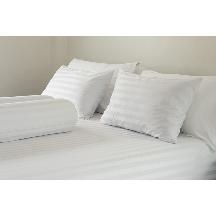 White Goose Feather Down Blend Firm Support Pillows, Set of 2