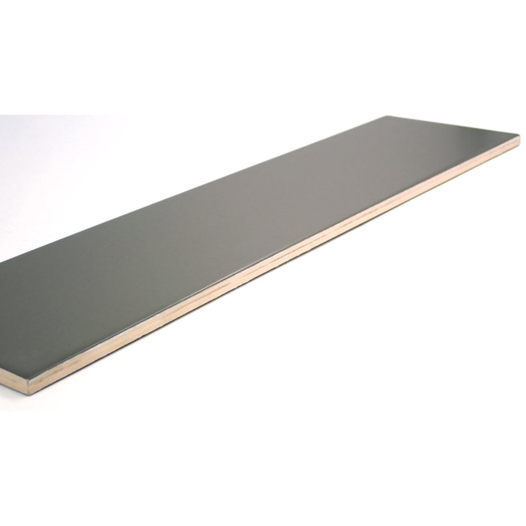 Taupe 4" x 16" Glossy Ceramic Subway Wall Tile