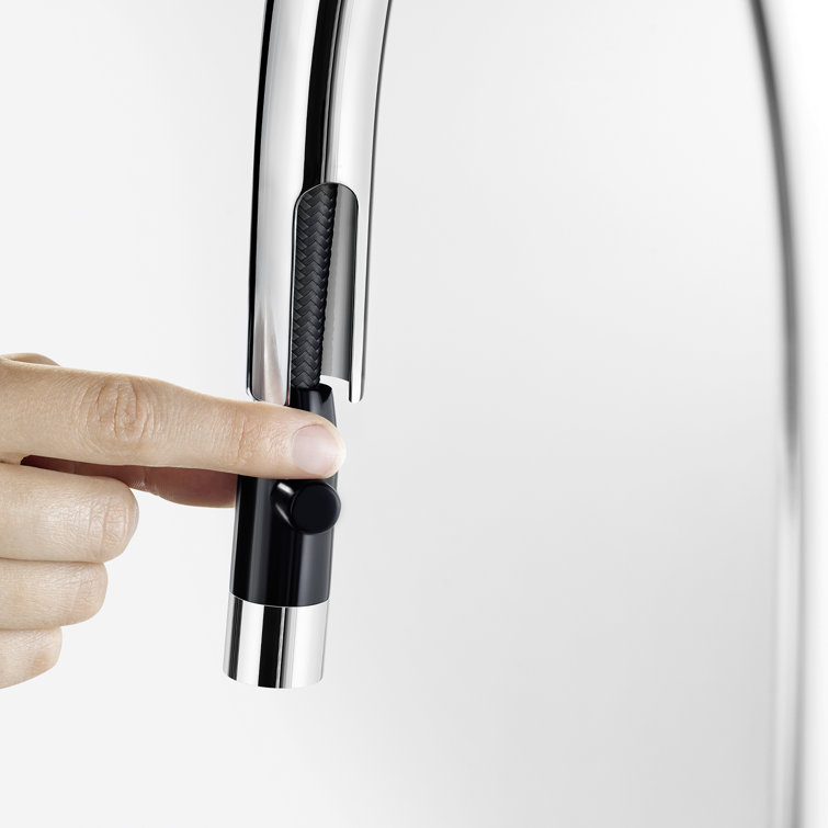 Classic Steel Pull-Down Spray Kitchen Faucet