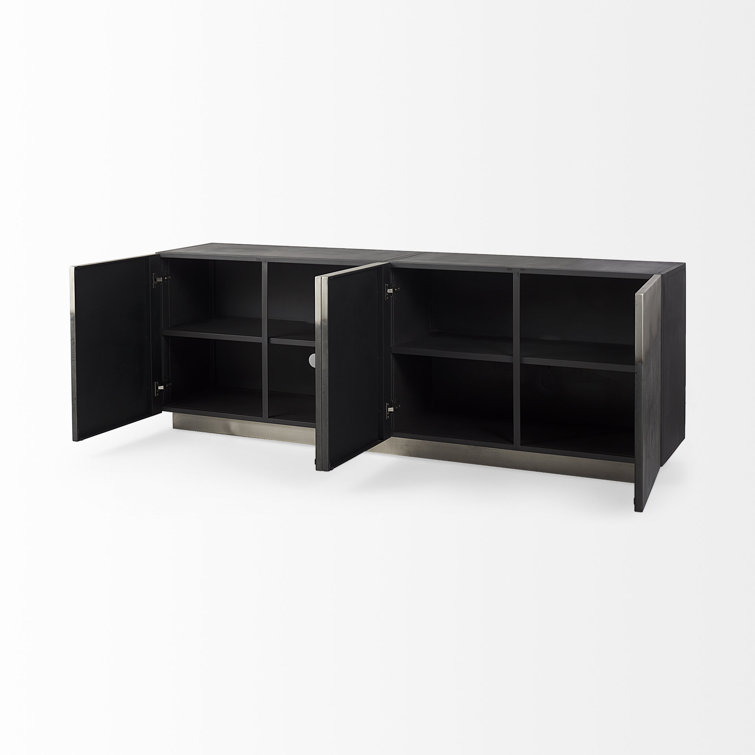 Roxdale 82" Acid Wash Iron Industrial Sideboard
