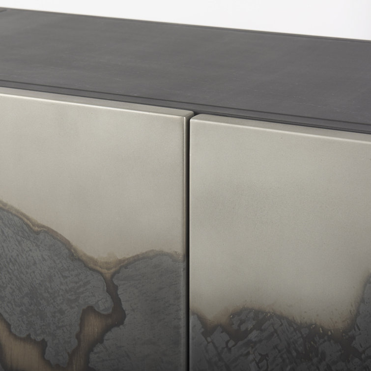 Roxdale 82" Acid Wash Iron Industrial Sideboard
