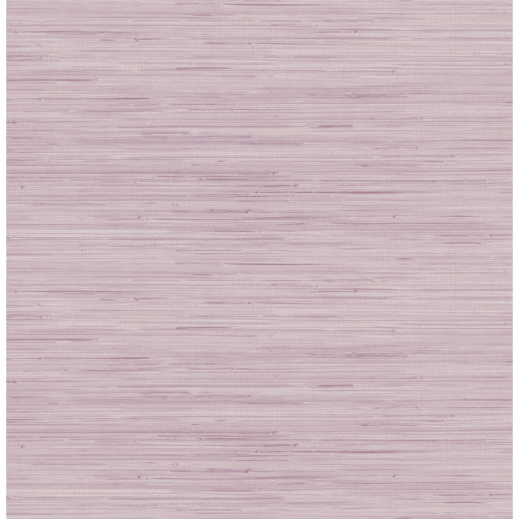 Lilac Faux Grasscloth Peel and Stick Wallpaper Roll