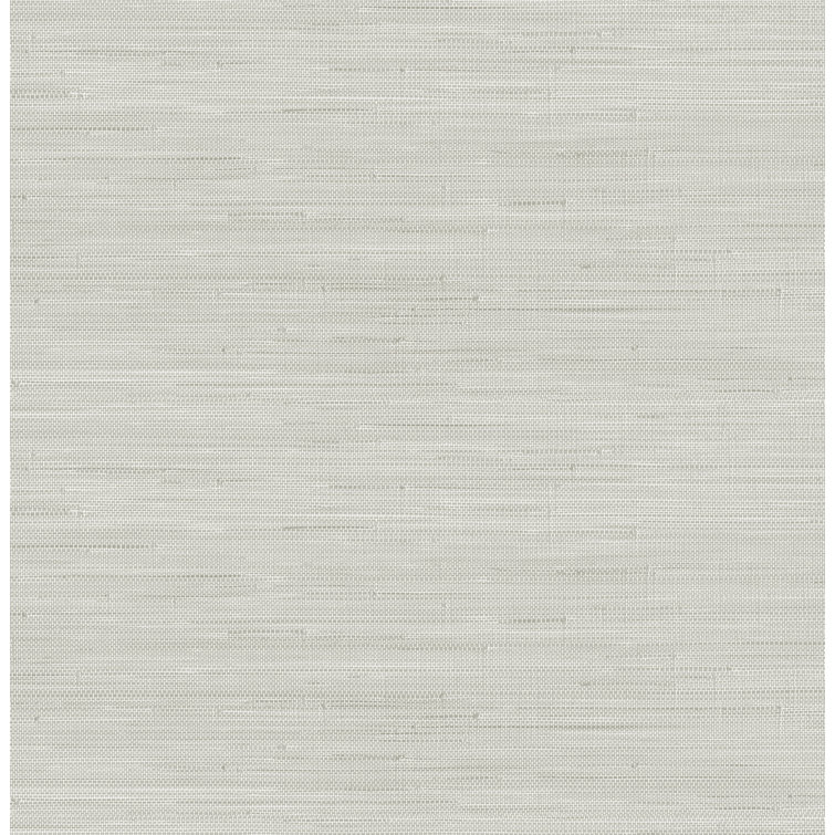 Grey 3D Grasscloth Peel and Stick Wallpaper Roll