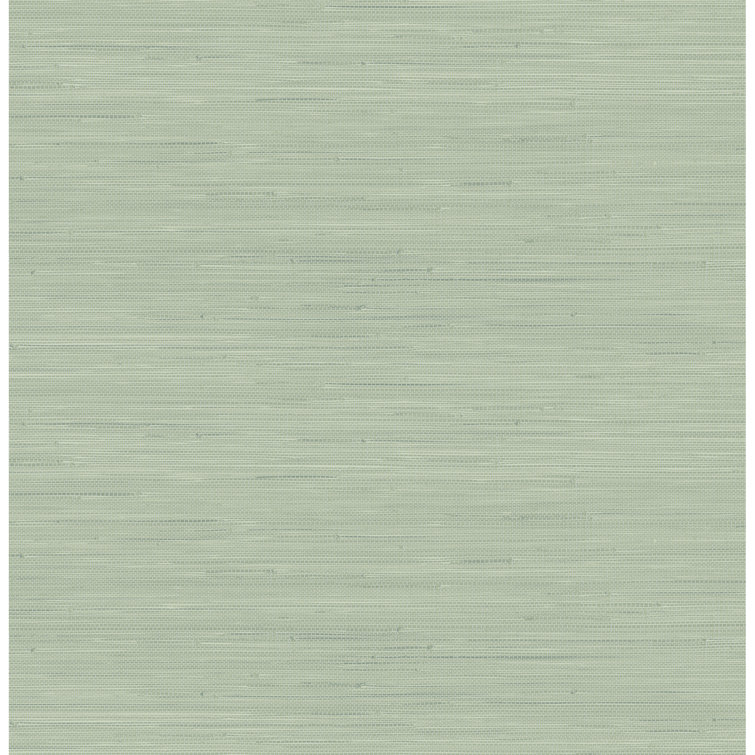 Sage Green 3D Grasscloth Peel and Stick Wallpaper