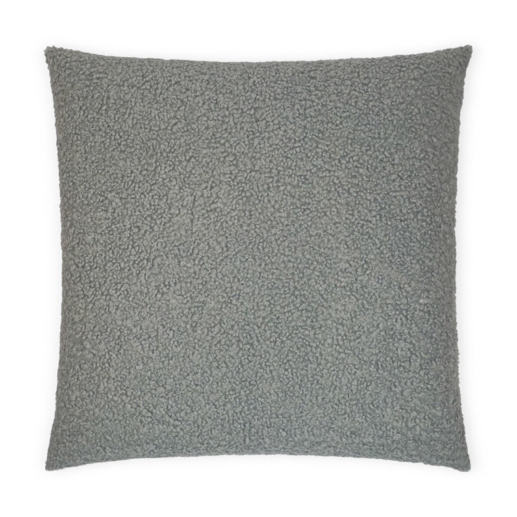 Pewter Rectangular Polyester Decorative Throw Pillow