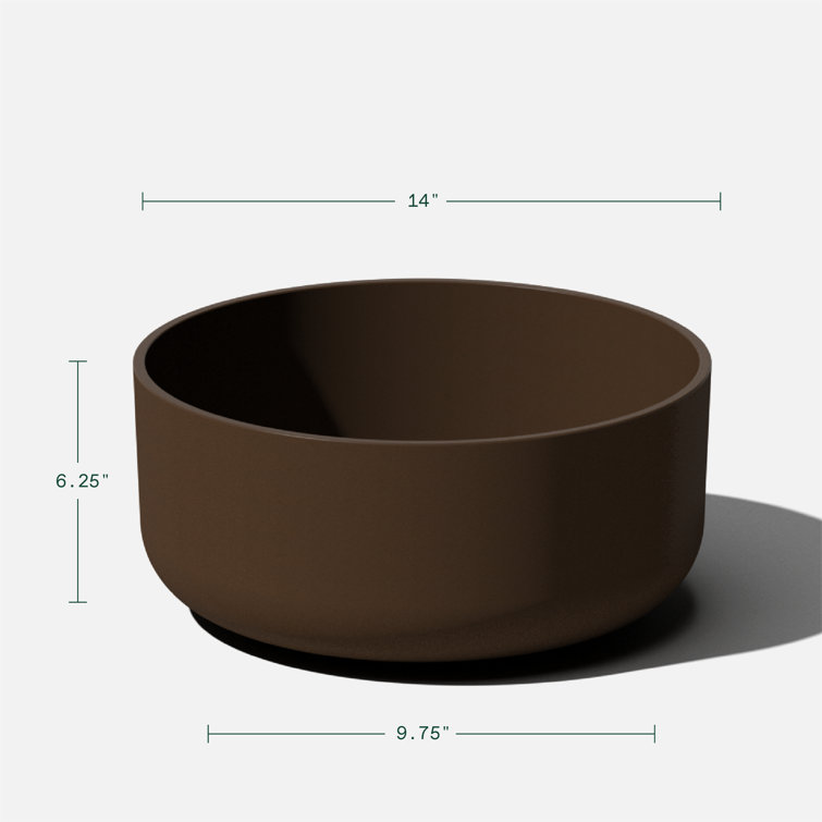 Kona Espresso Round 14" Multipurpose Outdoor Planter