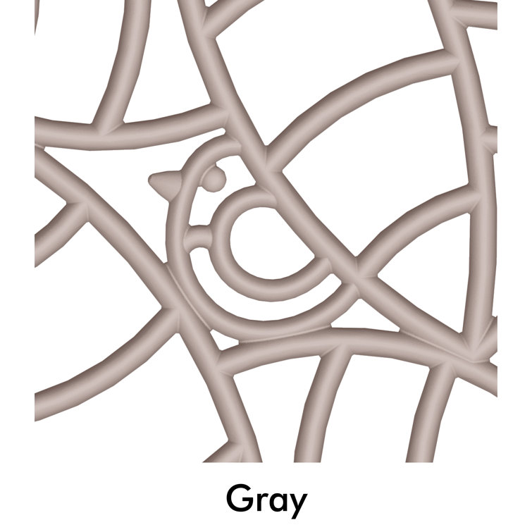 Gray Resin Square Outdoor Coffee Table