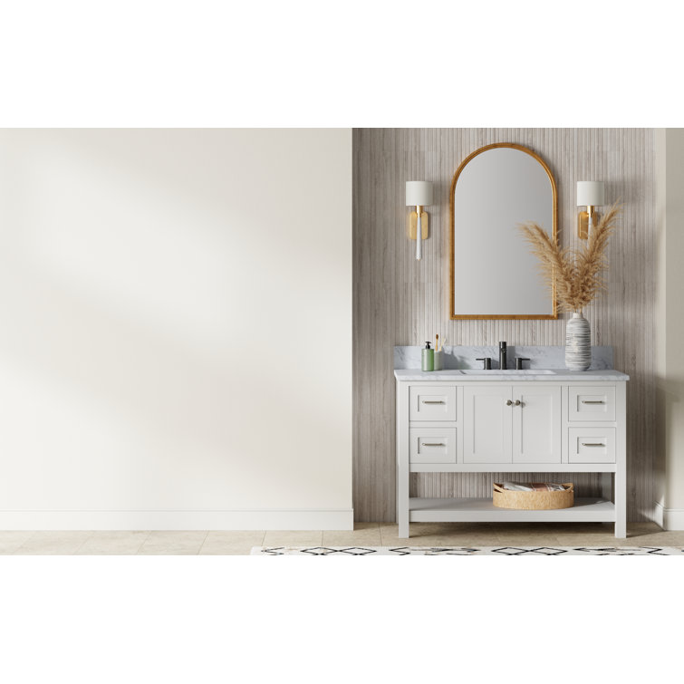 Modern Black Nickel Widespread Bathroom Faucet with Metal Handles