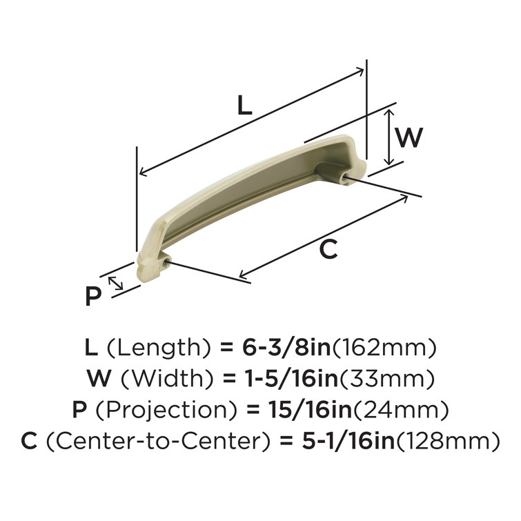 Golden Champagne 5-Inch Oil Rubbed Bronze Cabinet Cup Pull