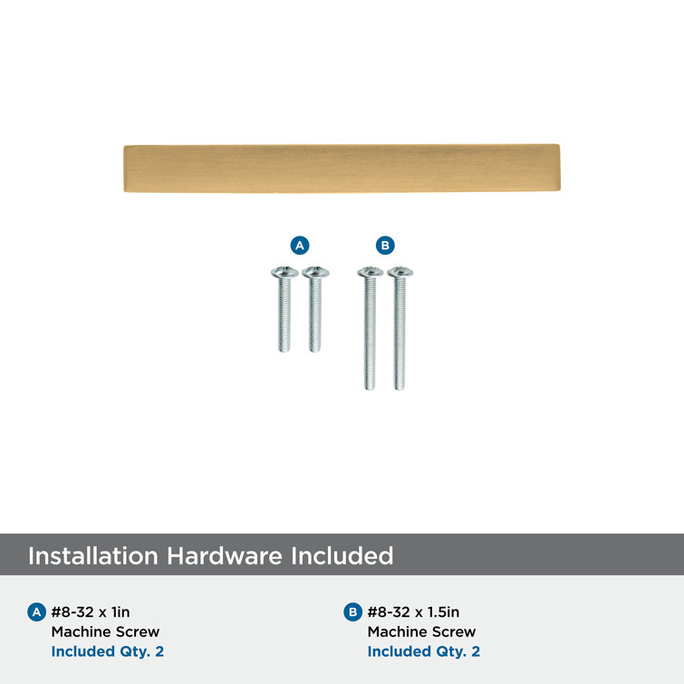 Champagne Bronze Matte Bar Pull with Mounting Hardware