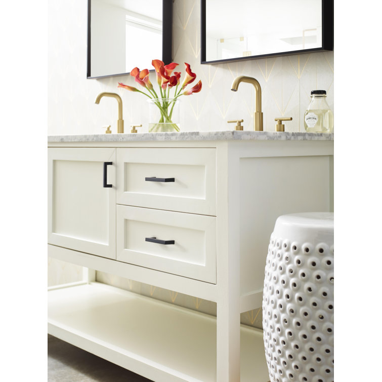 Matte Black Aluminum Modern Cabinet Bar Pull with Mounting Hardware