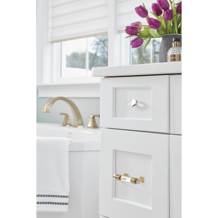 Clear and Champagne Bronze 5-1/16" Bar Cabinet Pull