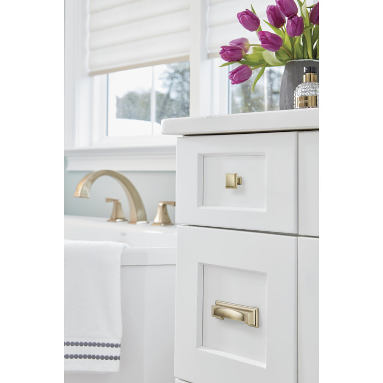Golden Champagne Steel Traditional Cabinet Cup Pull with Mounting Hardware