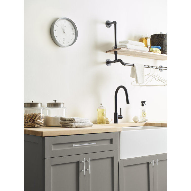 Polished Chrome Modern Bar Cabinet Pull with Mounting Hardware