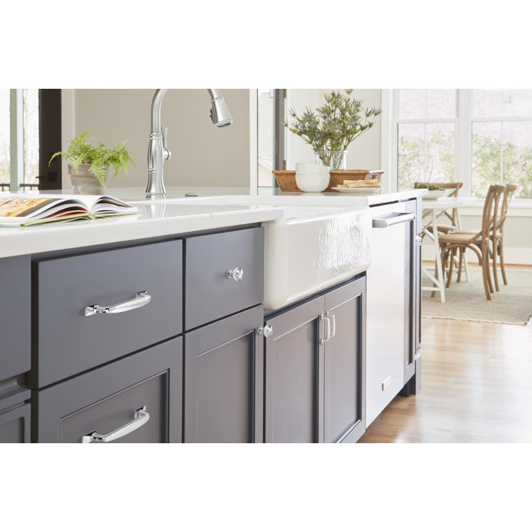 Highland Ridge Polished Chrome Round Cabinet Knob with Mounting Hardware