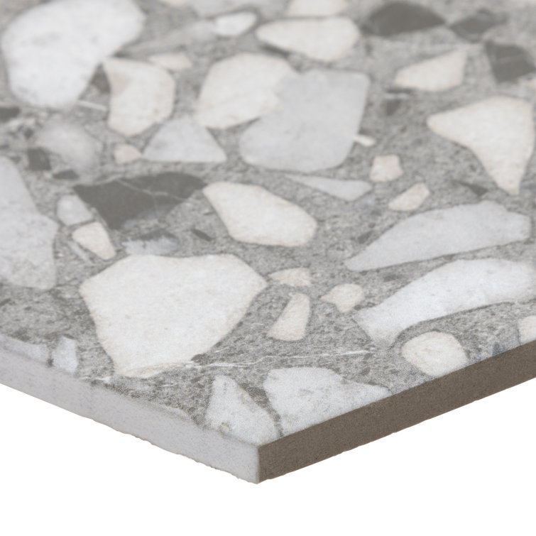 Gray Matte Porcelain Hexagon Tile with Water Protection