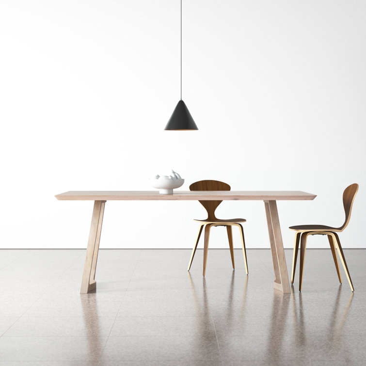 White Wash Solid Oak Rectangular Dining Table for Eight
